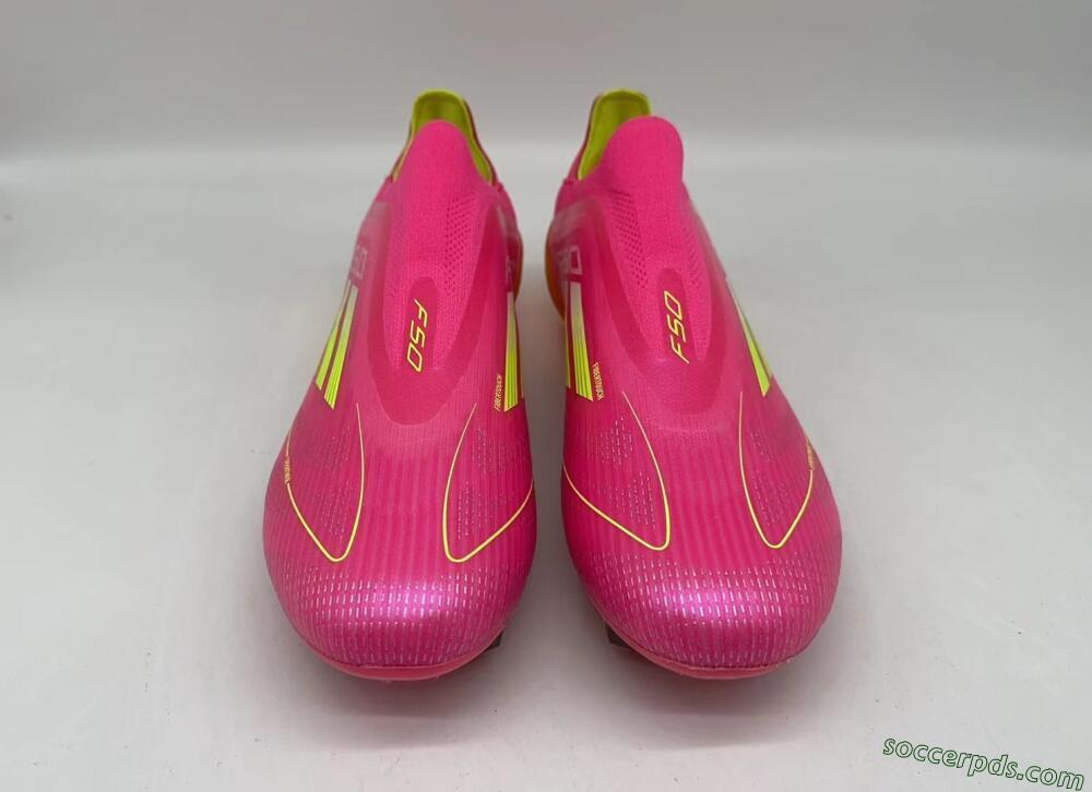 Adidas F50 Elite FG Low-Tops Football Boots - Pink/Yellow/Orange