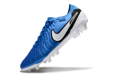 Nike Tiempo Legend 10 Elite FG Low-Tops Football Boots - Blue/White/Black