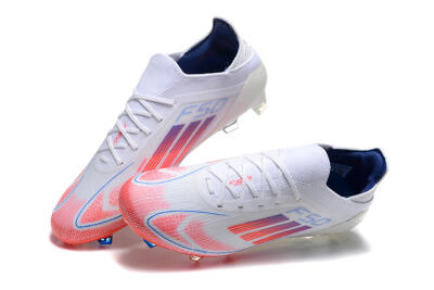 Adidas F50 Elite FG Low-Tops Football Boots - White/Red/Blue