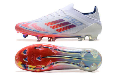 Adidas F50 Elite FG Low-Tops Football Boots - White/Red/Blue