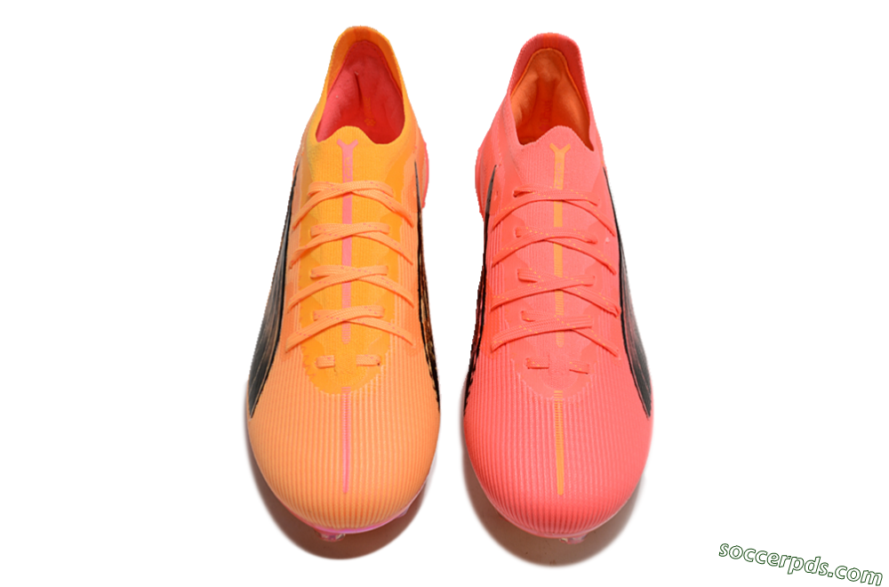 Puma Ultra Ultimate FG Low-Tops Football Boots - Pink/Black/Gold 6