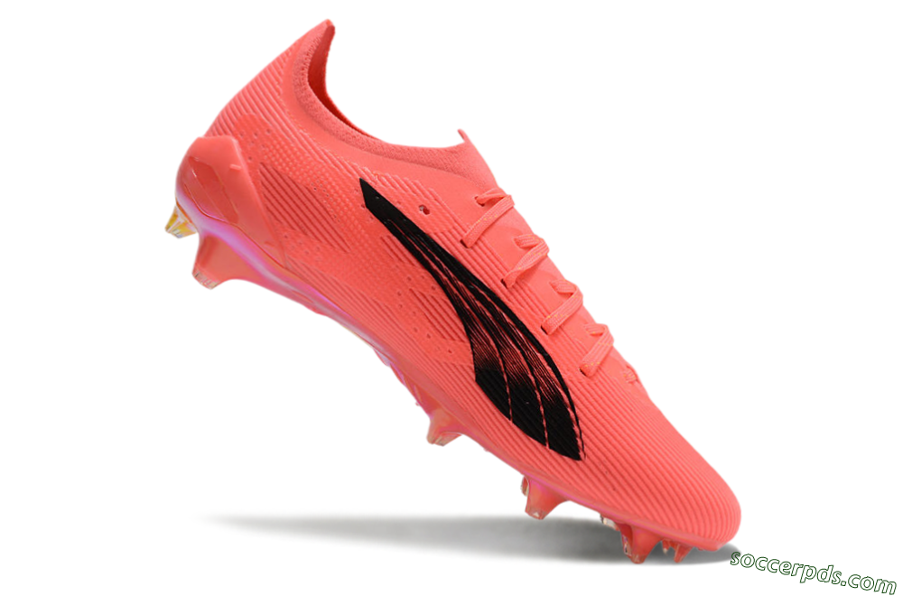 Puma Ultra Ultimate FG Low-Tops Football Boots - Pink/Black/Gold 4