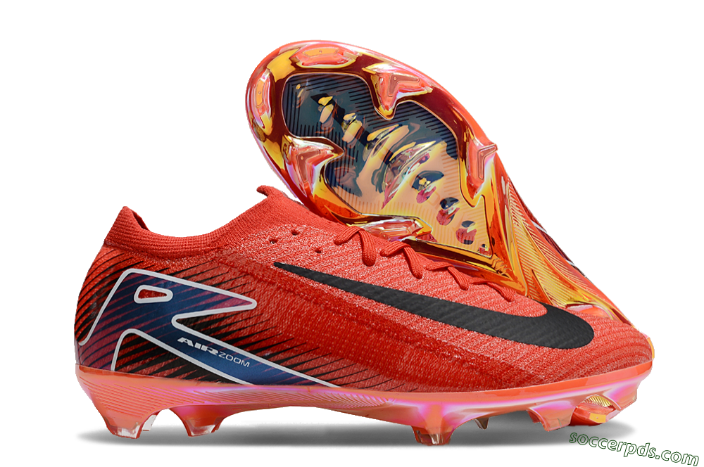 Nike Air Zoom Mercurial Vapor 16 Elite FG Low-Tops Football Boots - Red/Black/White/Gold 1