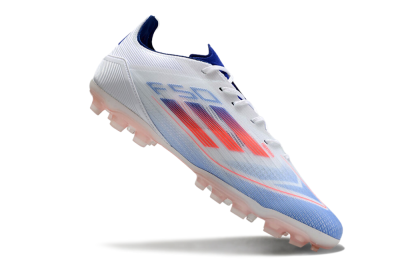 Adidas F50 Elite AG Low-Tops Football Boots - White/Blue/Red