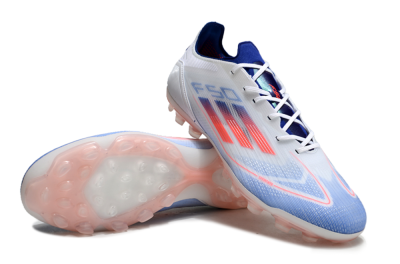 Adidas F50 Elite AG Low-Tops Football Boots - White/Blue/Red
