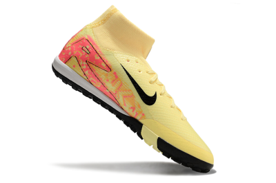 Nike Air Zoom Mercurial Superfly 10 Elite TF High-Tops Football Shoes - Yellow/Pink/Black