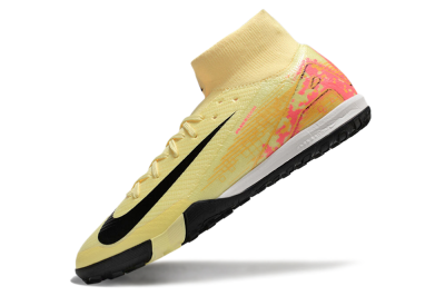 Nike Air Zoom Mercurial Superfly 10 Elite TF High-Tops Football Shoes - Yellow/Pink/Black