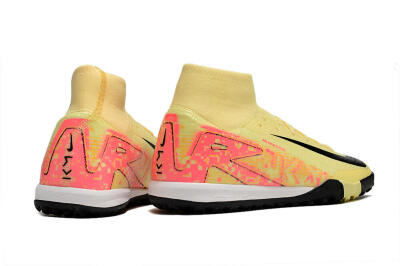 Nike Air Zoom Mercurial Superfly 10 Elite TF High-Tops Football Shoes - Yellow/Pink/Black