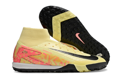 Nike Air Zoom Mercurial Superfly 10 Elite TF High-Tops Football Shoes - Yellow/Pink/Black