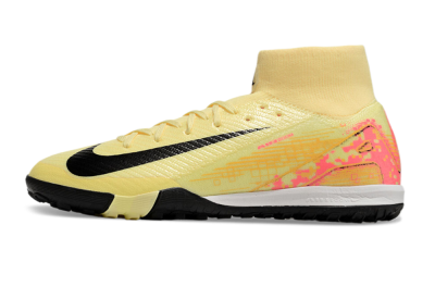 Nike Air Zoom Mercurial Superfly 10 Elite TF High-Tops Football Shoes - Yellow/Pink/Black