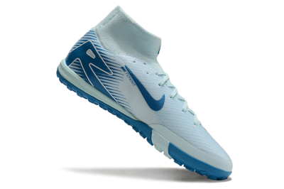 Nike Air Zoom Mercurial Superfly 10 Elite TF High-Tops Football Shoes - Jade/Blue/White