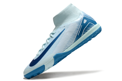 Nike Air Zoom Mercurial Superfly 10 Elite TF High-Tops Football Shoes - Jade/Blue/White
