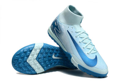 Nike Air Zoom Mercurial Superfly 10 Elite TF High-Tops Football Shoes - Jade/Blue/White