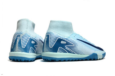Nike Air Zoom Mercurial Superfly 10 Elite TF High-Tops Football Shoes - Jade/Blue/White