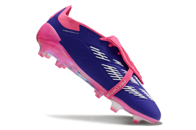 Adidas Predator Elite Foldover Tongue FG Low-Tops Football Boots - Blue/White/Pink/Gold