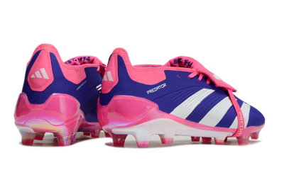 Adidas Predator Elite Foldover Tongue FG Low-Tops Football Boots - Blue/White/Pink/Gold