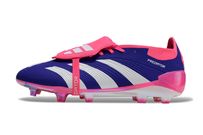 Adidas Predator Elite Foldover Tongue FG Low-Tops Football Boots - Blue/White/Pink/Gold