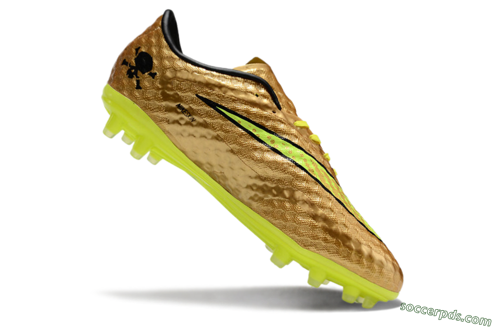 Nike Hypervenom Phantom FG Low-Tops Football Boots - Gold/Yellow/Black 4