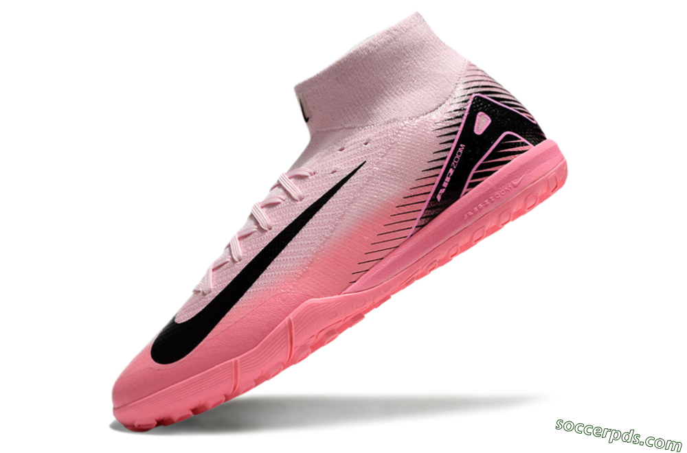 Nike Air Zoom Mercurial Superfly 10 Elite TF High-Tops Football Shoes - Pink/Black 5