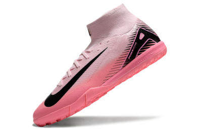 Nike Air Zoom Mercurial Superfly 10 Elite TF High-Tops Football Shoes - Pink/Black
