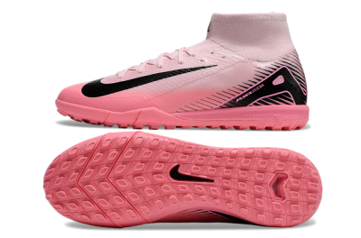 Nike Air Zoom Mercurial Superfly 10 Elite TF High-Tops Football Shoes - Pink/Black