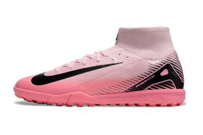 Nike Air Zoom Mercurial Superfly 10 Elite TF High-Tops Football Shoes - Pink/Black