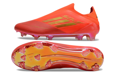 Adidas F50 Elite FG Low-Tops Football Boots - Red/Gold