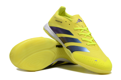 Adidas Predator 24 Elite IC Low-Tops Football Shoes - Yellow/Blue/White