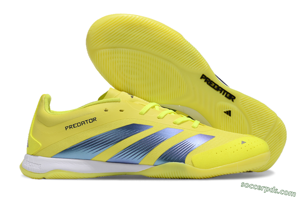 Adidas Predator 24 Elite IC Low-Tops Football Shoes - Yellow/Blue/White 1