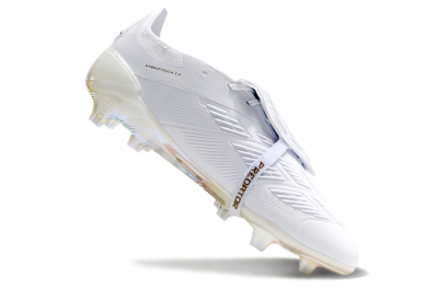 Adidas Predator Elite Foldover Tongue FG Low-Tops Football Boots - White/Gold/Beige