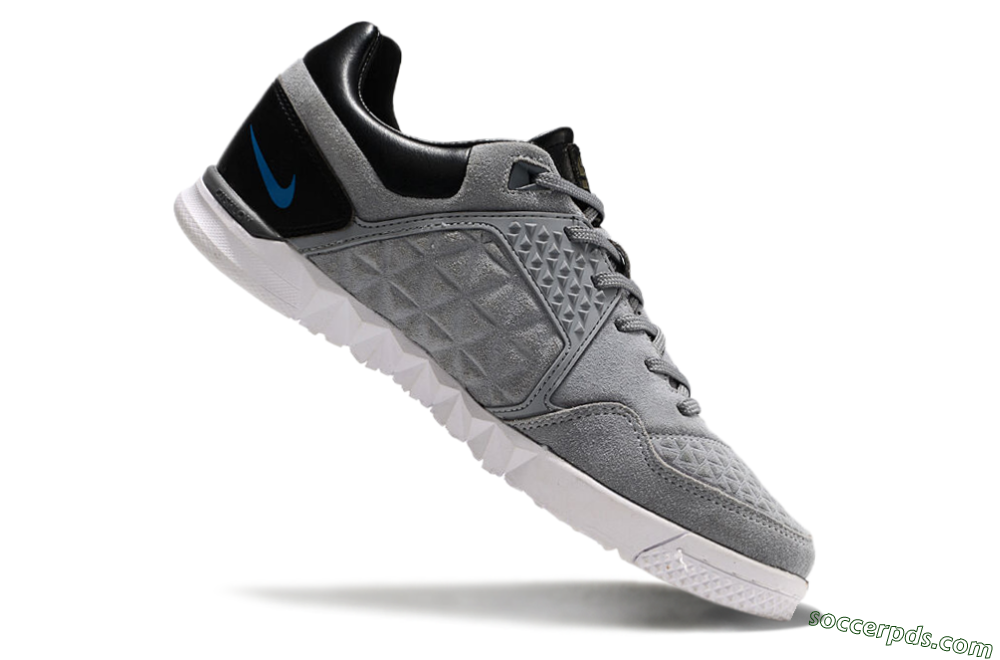Nike Street Gato IC Low-Tops Football Shoes - Grey/Blue/Black 4