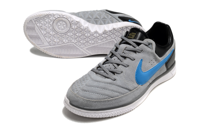 Nike Street Gato IC Low-Tops Football Shoes - Grey/Blue/Black