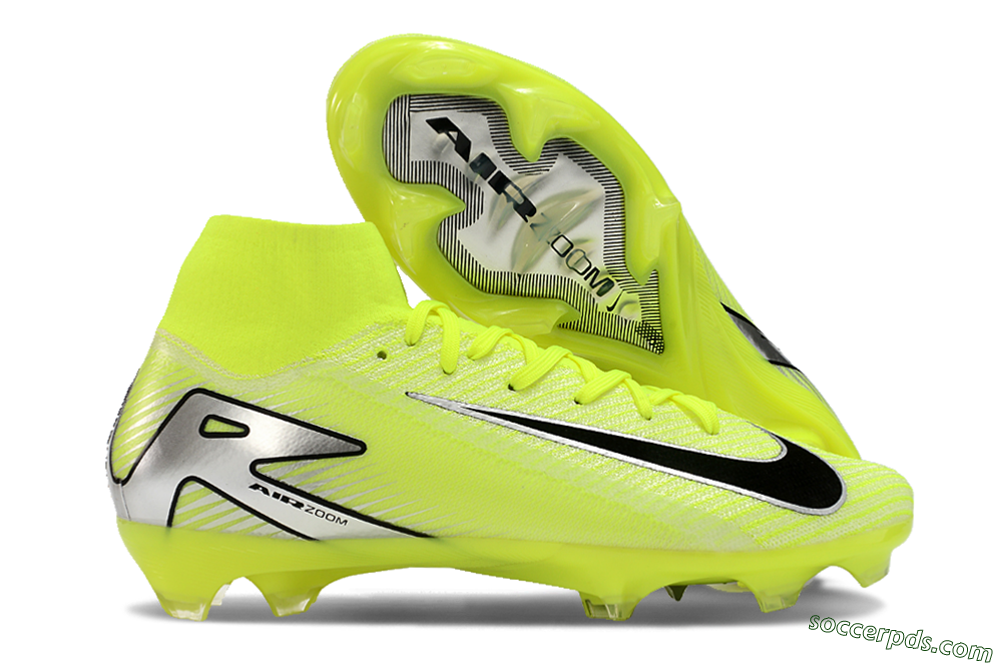 Nike Air Zoom Mercurial Superfly 16 Elite FG High-Tops Football Boots - Yellow/Sliver/Black 0