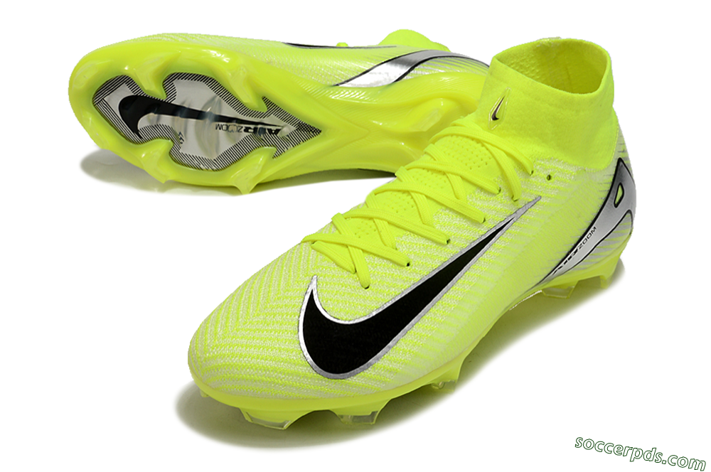 Nike Air Zoom Mercurial Superfly 16 Elite FG High-Tops Football Boots - Yellow/Sliver/Black 2