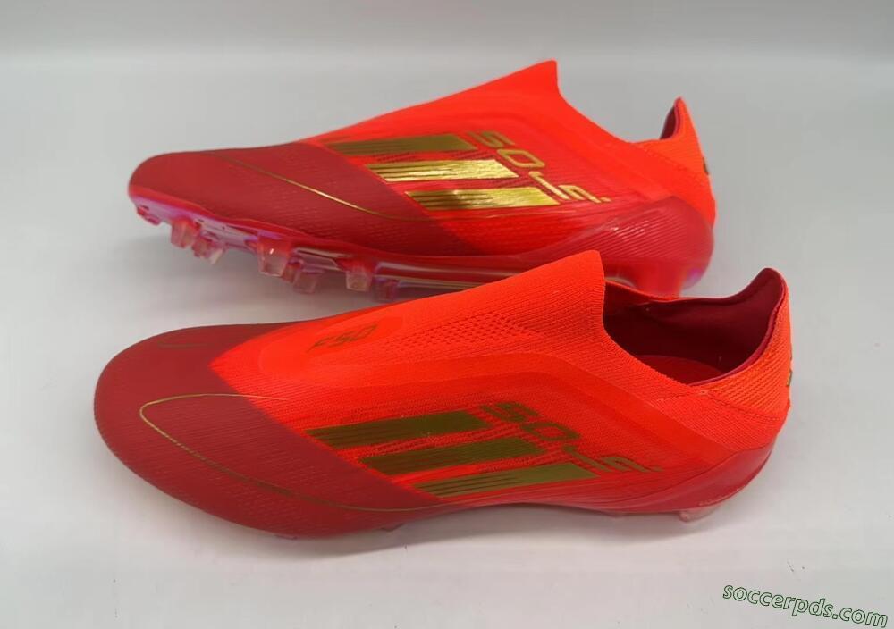 Adidas F50 Elite FG Low-Tops Football Boots - Red/Gold