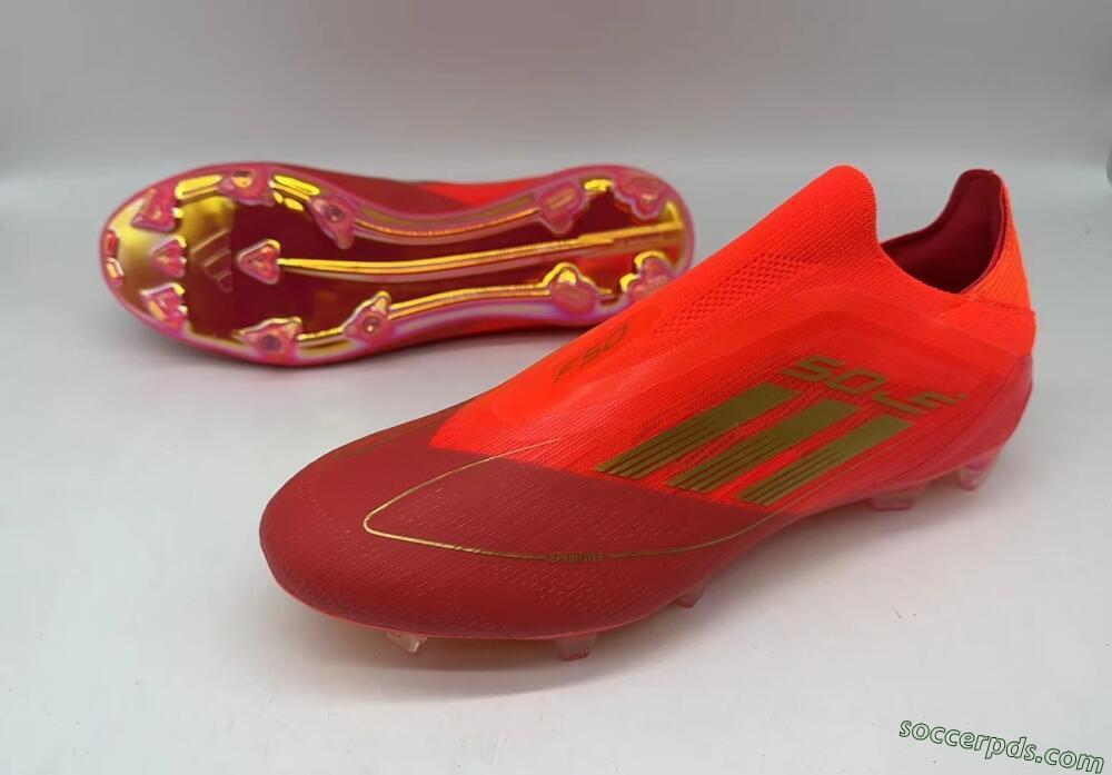 Adidas F50 Elite FG Low-Tops Football Boots - Red/Gold