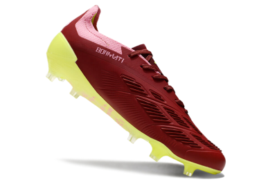 Adidas Predator 24 Elite FG Low-Tops Football Boots - Red/Pink/Yellow