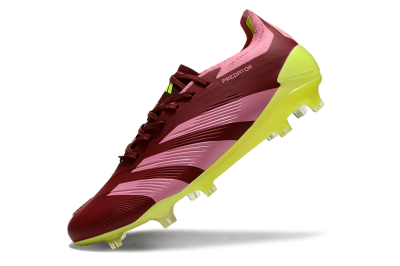 Adidas Predator 24 Elite FG Low-Tops Football Boots - Red/Pink/Yellow