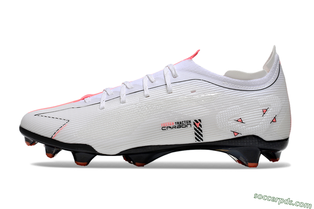 Puma Ultra 5 Ultimate FG Low-Tops Football Boots - White/Black/Orange 2