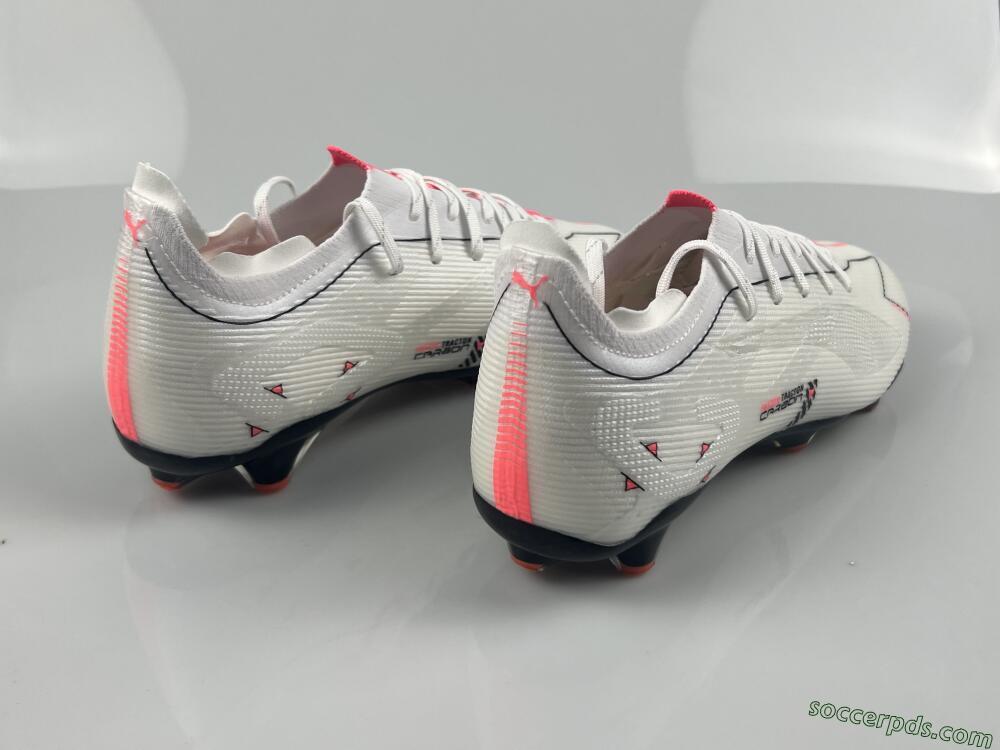 Puma Ultra 5 Ultimate FG Low-Tops Football Boots - White/Black/Orange