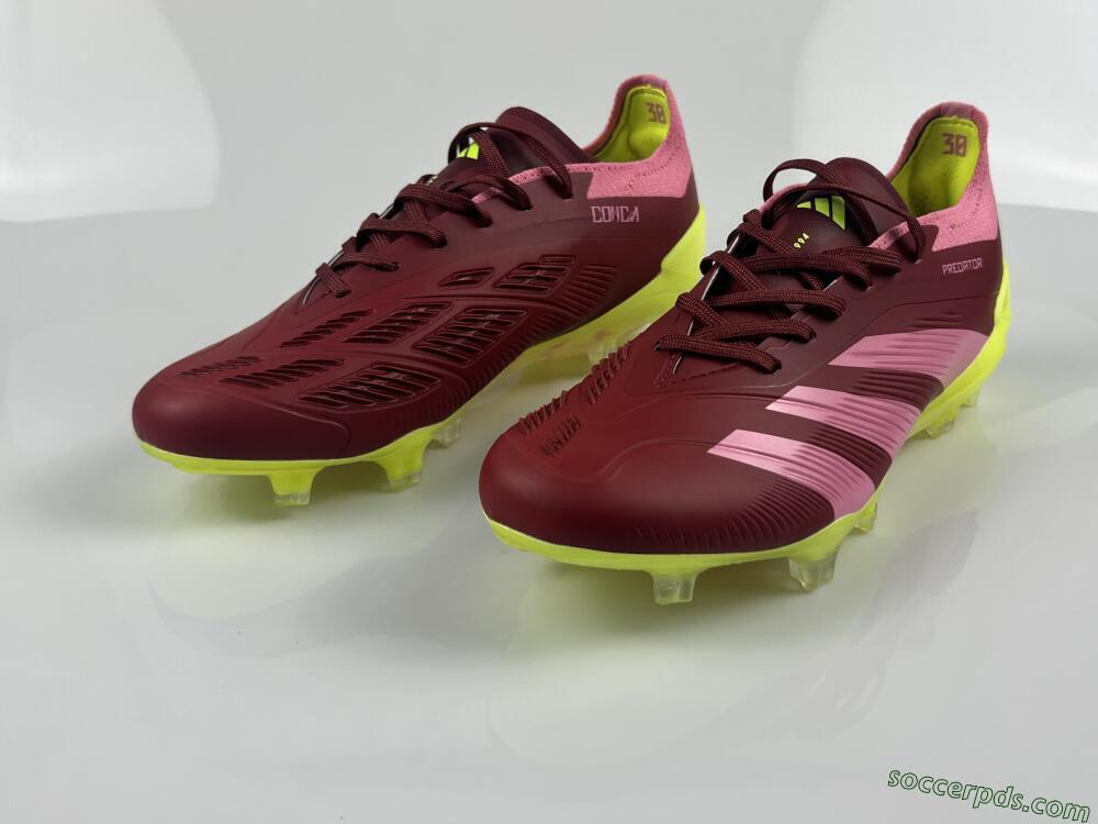 Adidas Predator 24 Elite FG Low-Tops Football Boots - Red/Pink/Yellow