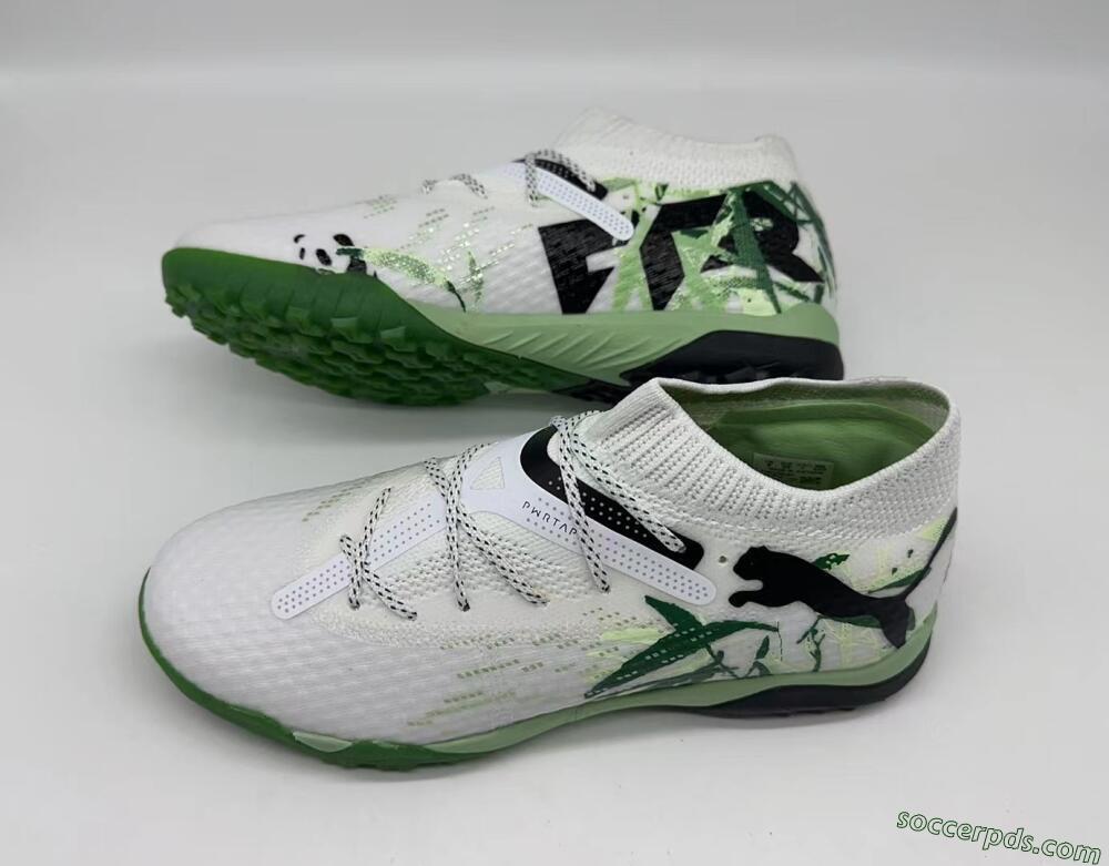 Puma Future 7 Ultimate TF Low-Tops Football Shoes - White/Green/Black