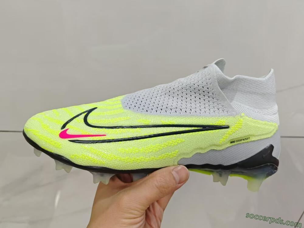 Nike Phantom GX Elite DF FG High-Tops Football Boots - Green/Pink/Black/White