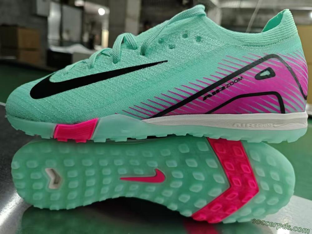 Nike Air Zoom Mercurial Vapor 16 Elite TF Low-Tops Football Shoes - Green/Pink/Black
