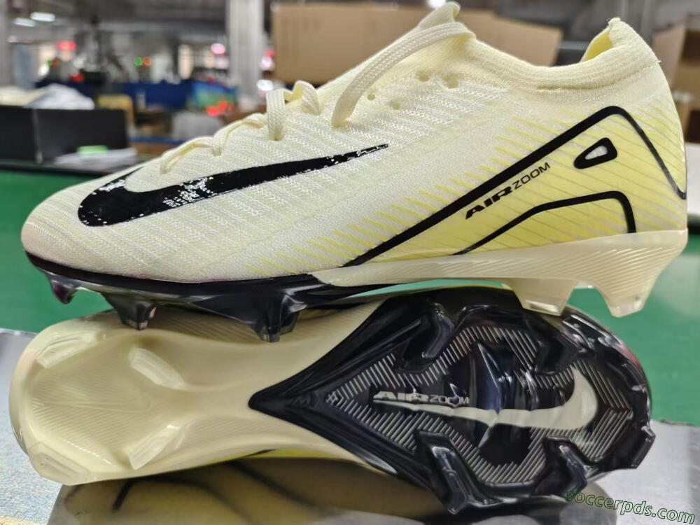 Nike Air Zoom Mercurial Vapor 16 Elite FG Low-Tops Football Boots - Beige/Black/Yellow