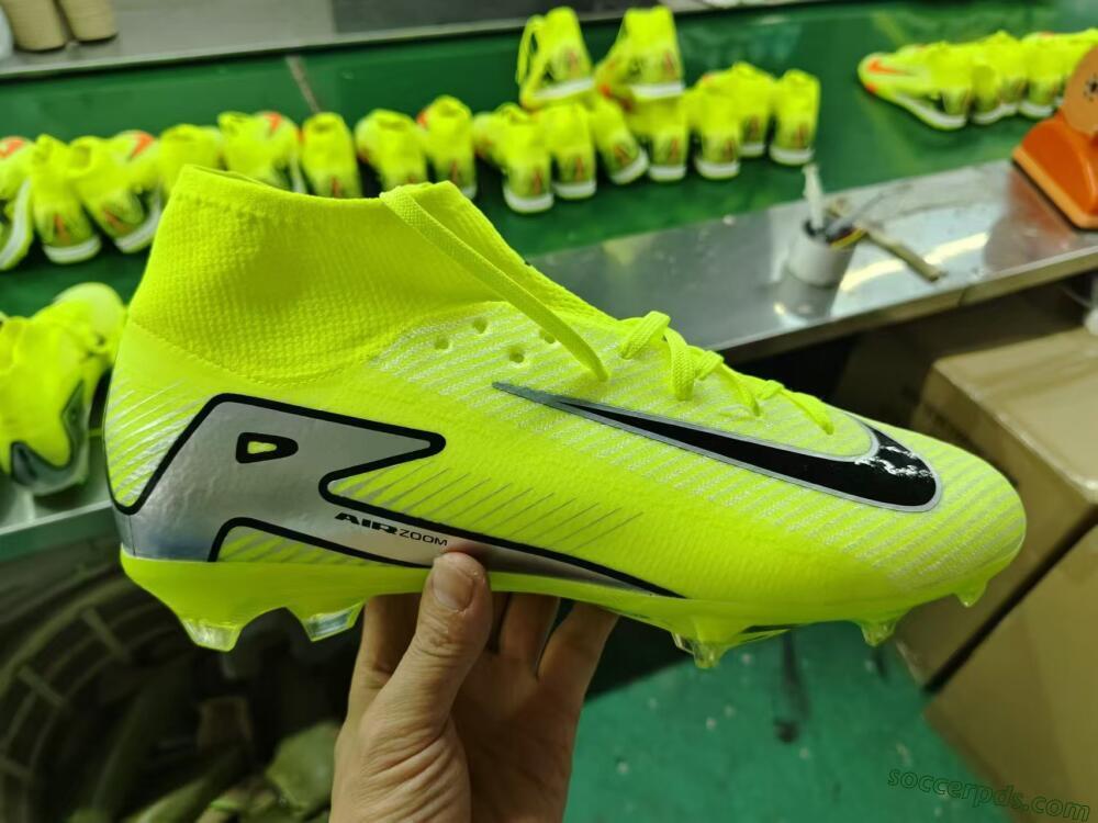 Nike Air Zoom Mercurial Superfly 16 Elite FG High-Tops Football Boots - Yellow/Sliver/Black