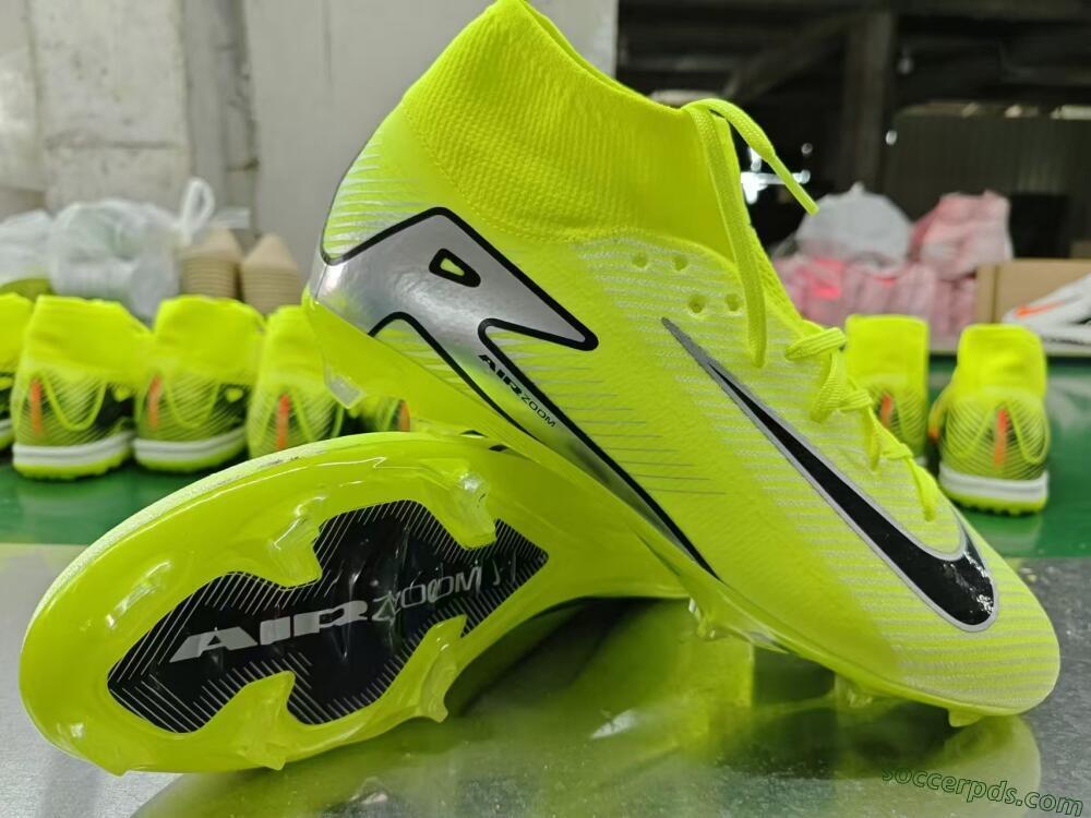 Nike Air Zoom Mercurial Superfly 16 Elite FG High-Tops Football Boots - Yellow/Sliver/Black