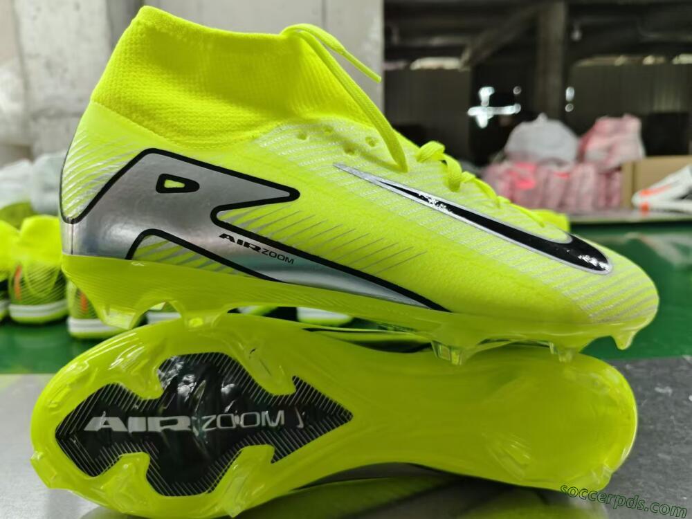 Nike Air Zoom Mercurial Superfly 16 Elite FG High-Tops Football Boots - Yellow/Sliver/Black
