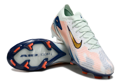 Nike Air Zoom Mercurial Vapor 16 Elite FG Low-Tops Football Boots - White/Pink/Blue
