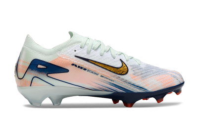 Nike Air Zoom Mercurial Vapor 16 Elite FG Low-Tops Football Boots - White/Pink/Blue